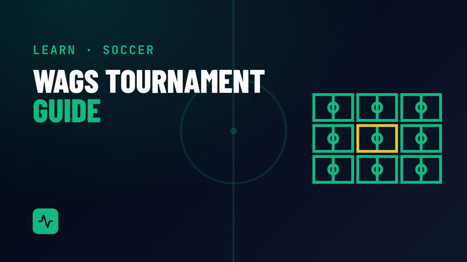 WAGS Tournament 2026: Schedule, Fields and Results Guide. Graphic of several soccer field outlines.